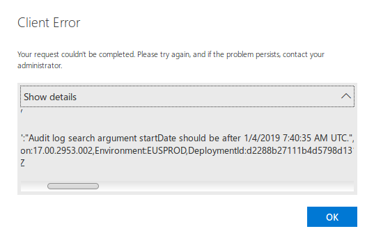 Figure displaying no proper logging functionality